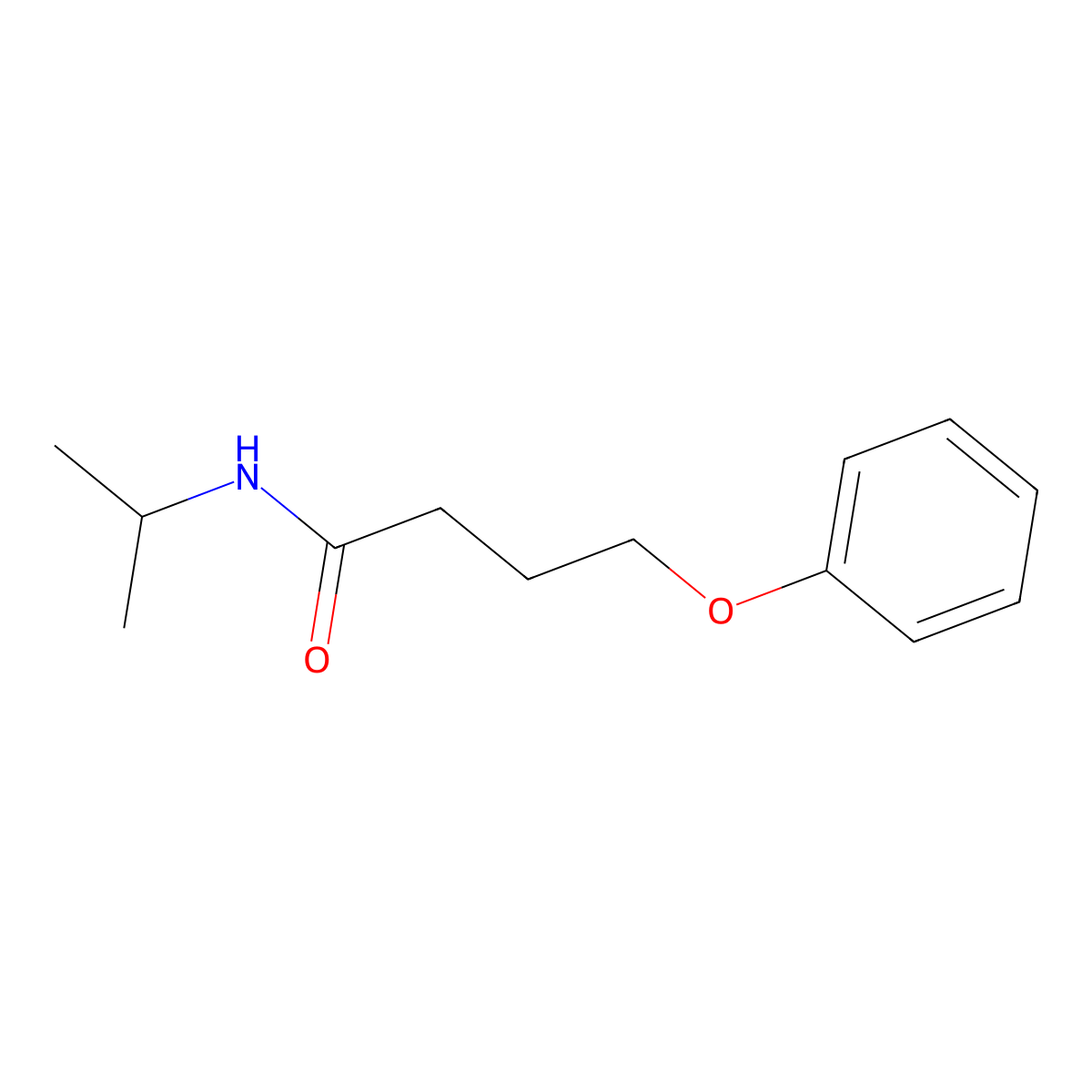 N-(methylethyl)-4-phenoxybutanamide molecular structure, CAS 303032-63-5