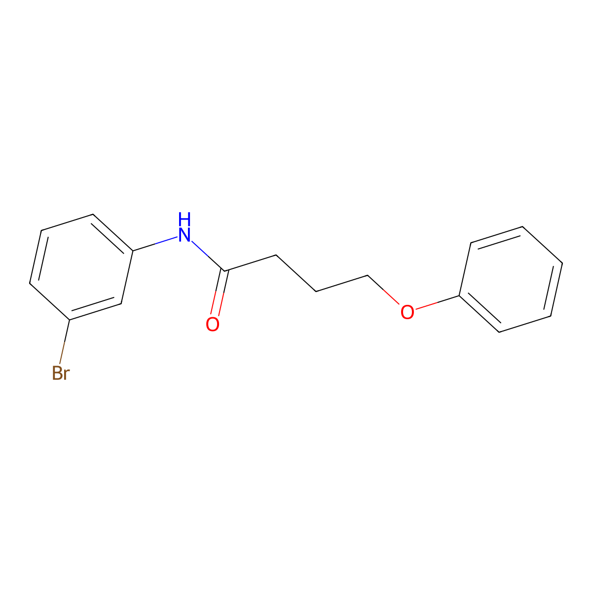 N-(3-bromophenyl)-4-phenoxybutanamide molecular structure, CAS 303032-95-3