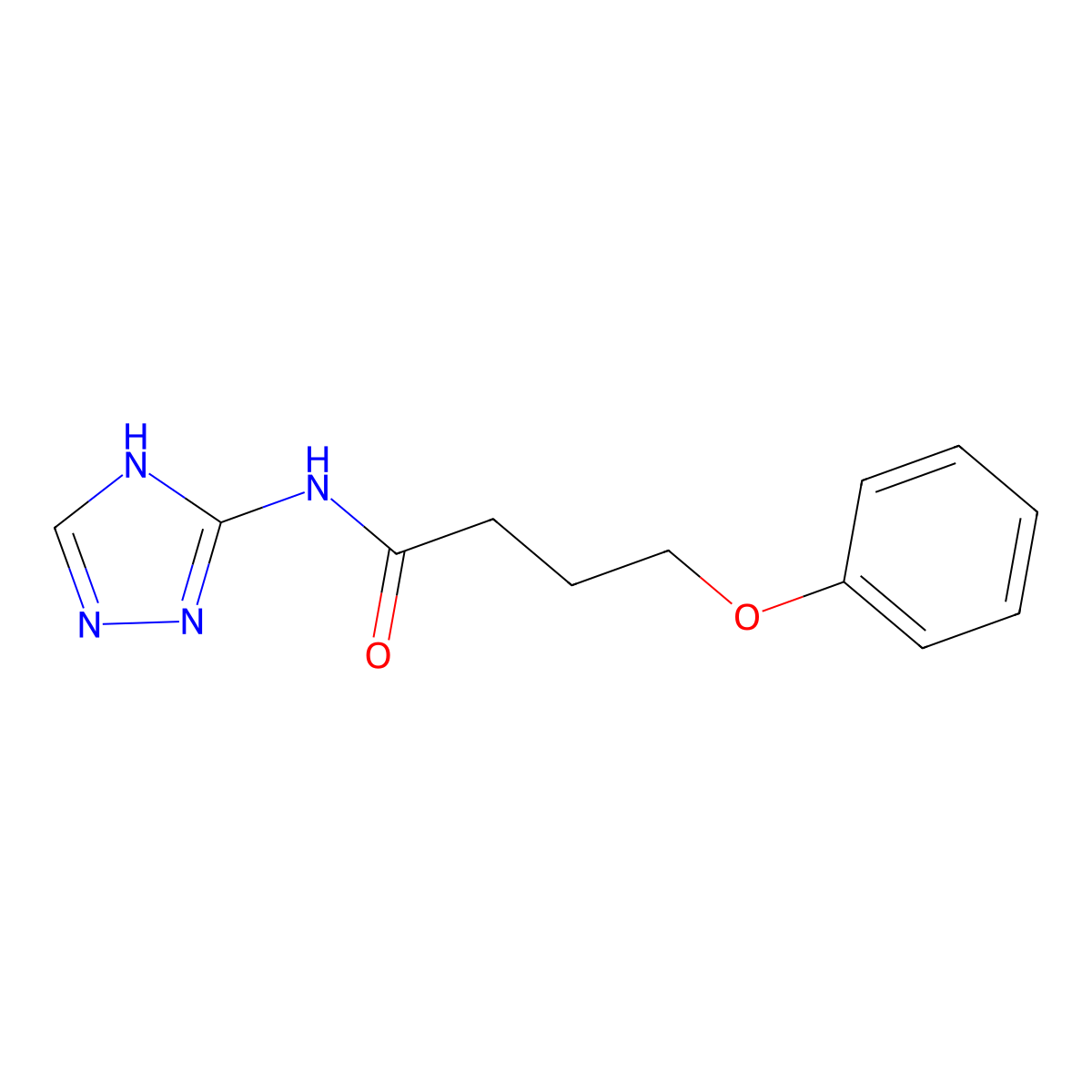 4-phenoxy-N-(4H-1,2,4-triazol-3-yl)butanamide molecular structure, CAS 303033-10-5