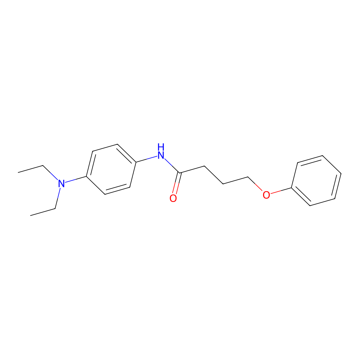 N-[4-(diethylamino)phenyl]-4-phenoxybutanamide molecular structure, CAS 303033-18-3
