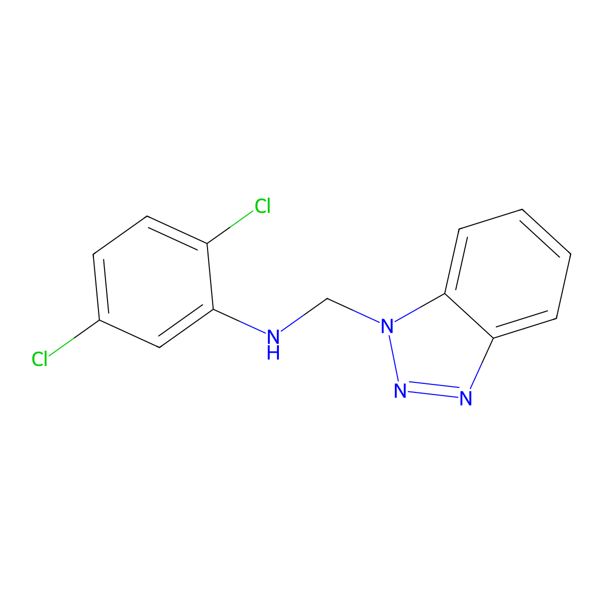N-(1H-1,2,3-Benzotriazol-1-ylmethyl)-2,5-dichloroaniline molecular structure, CAS 303047-83-8