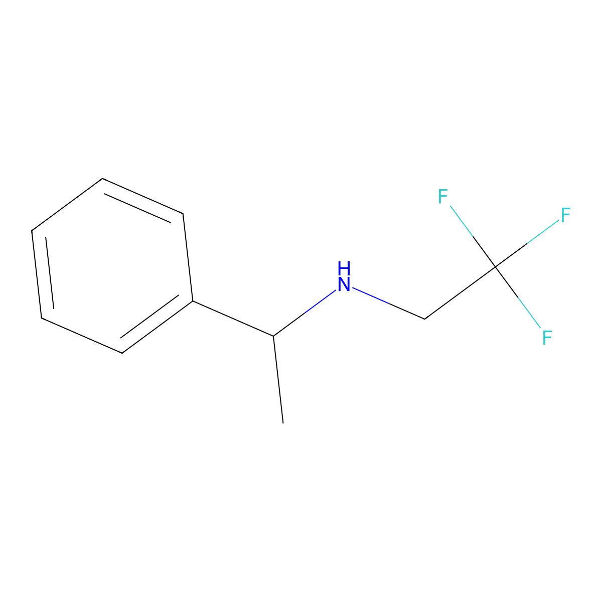 2,2,2-Trifluoro-N-(1-phenylethyl)ethanamine molecular structure, CAS 303049-75-4