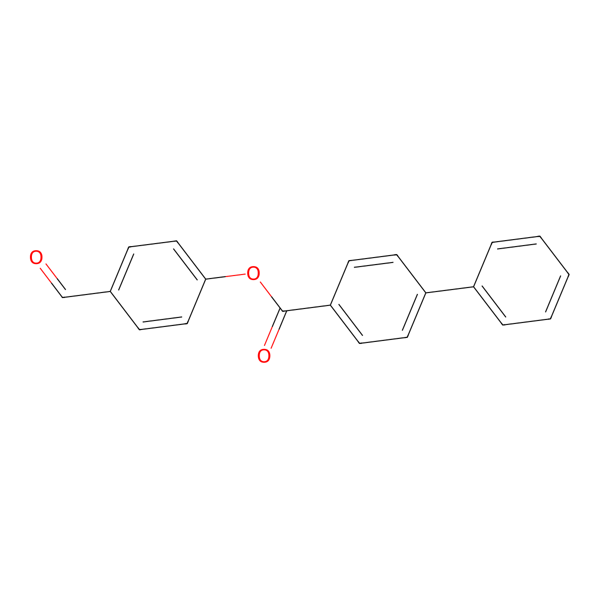 (4-Formylphenyl) 4-phenylbenzoate molecular structure, CAS 303058-49-3