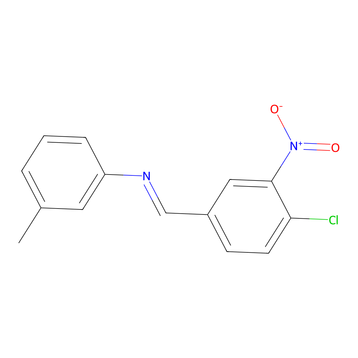 1-(4-chloro-3-nitrophenyl)-N-(3-methylphenyl)methanimine molecular structure, CAS 303058-87-9