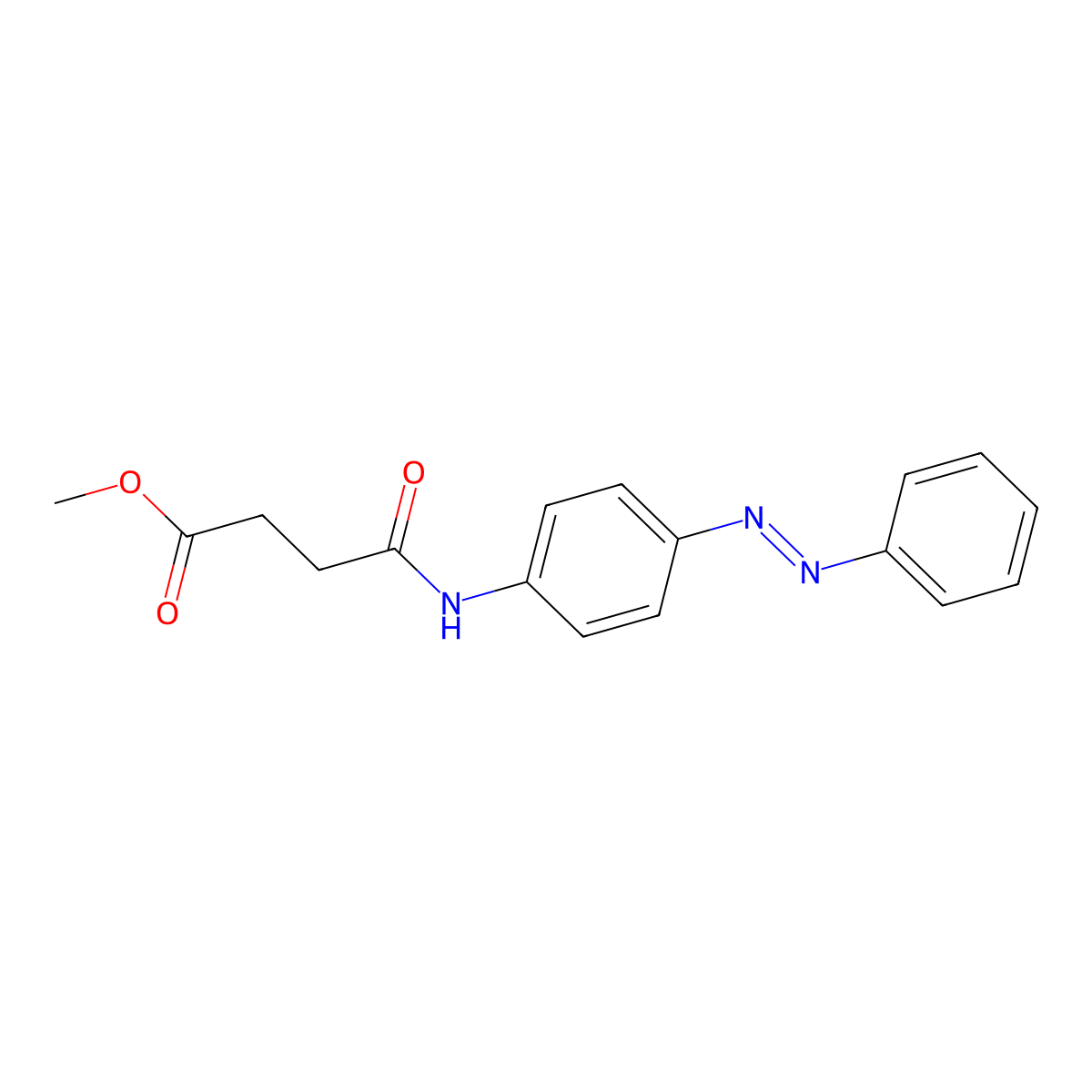 methyl 4-oxo-4-({4-[(E)-phenyldiazenyl]phenyl}amino)butanoate molecular structure, CAS 303059-04-3