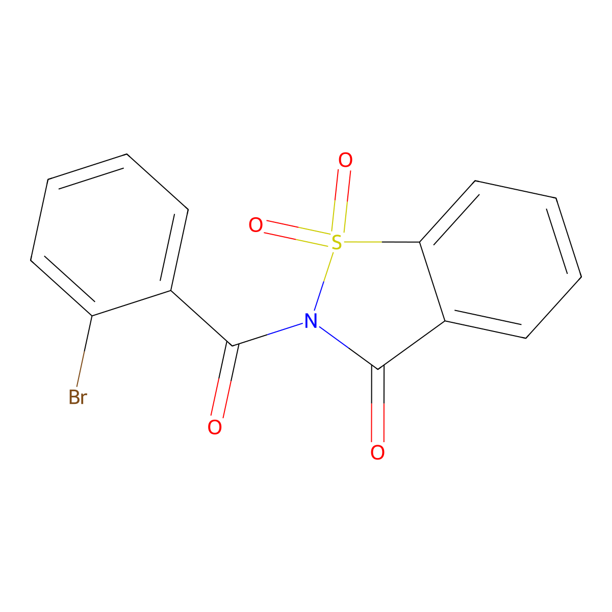 2-(2-Bromobenzoyl)-1,1-dioxo-1,2-benzothiazol-3-one molecular structure, CAS 303064-59-7