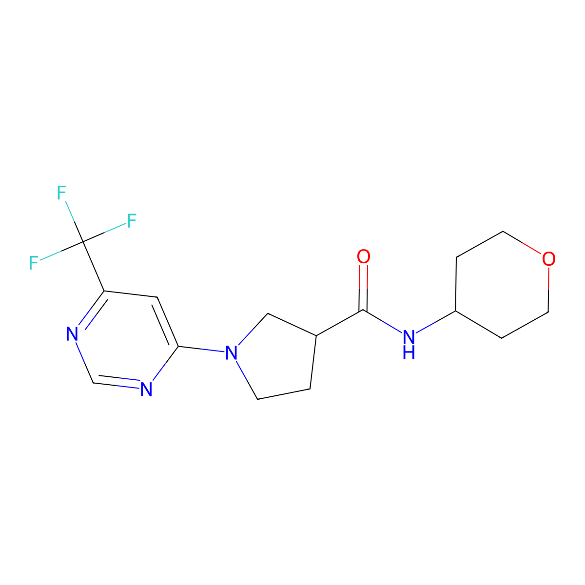2-{1-[3-(Methoxymethyl)-1,2,4-thiadiazol-5-yl]piperidin-4-yl}-1-(thiomorpholin-4-yl)ethan-1-one molecular structure, CAS 3030726-22-5