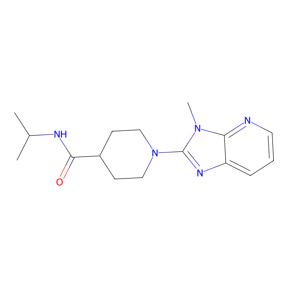 1-{3-methyl-3H-imidazo[4,5-b]pyridin-2-yl}-N-(propan-2-yl)piperidine-4-carboxamide molecular structure, CAS 3030726-59-8