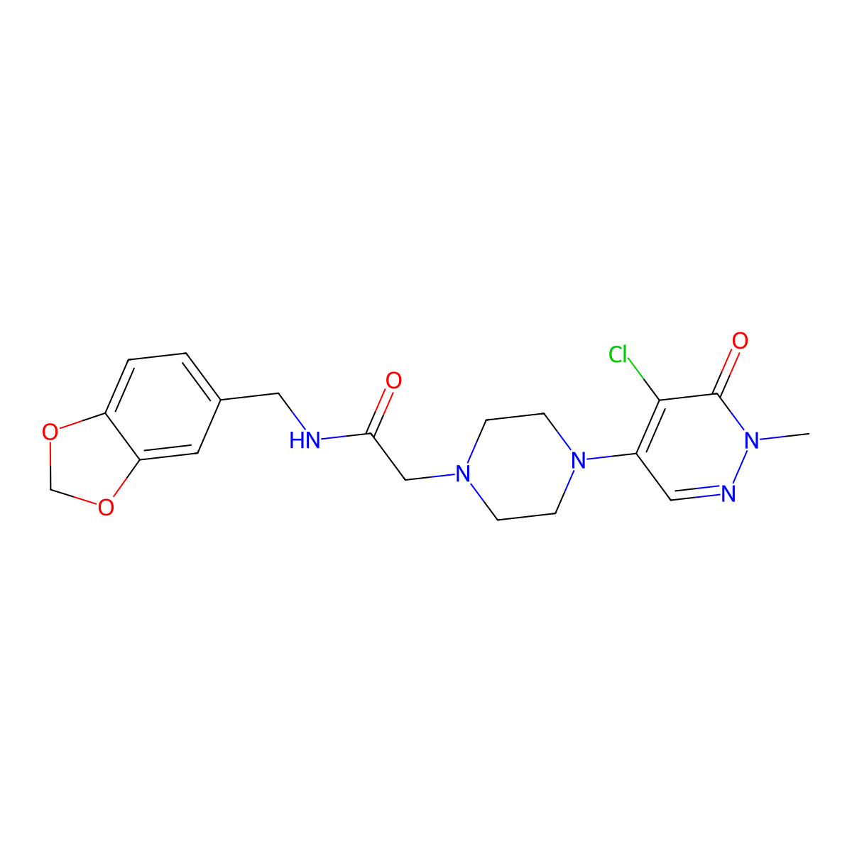 4-Chloro-5-[4-(4-methyl-1,3-thiazol-2-yl)piperazin-1-yl]-2,3-dihydropyridazin-3-one molecular structure, CAS 3030728-59-4