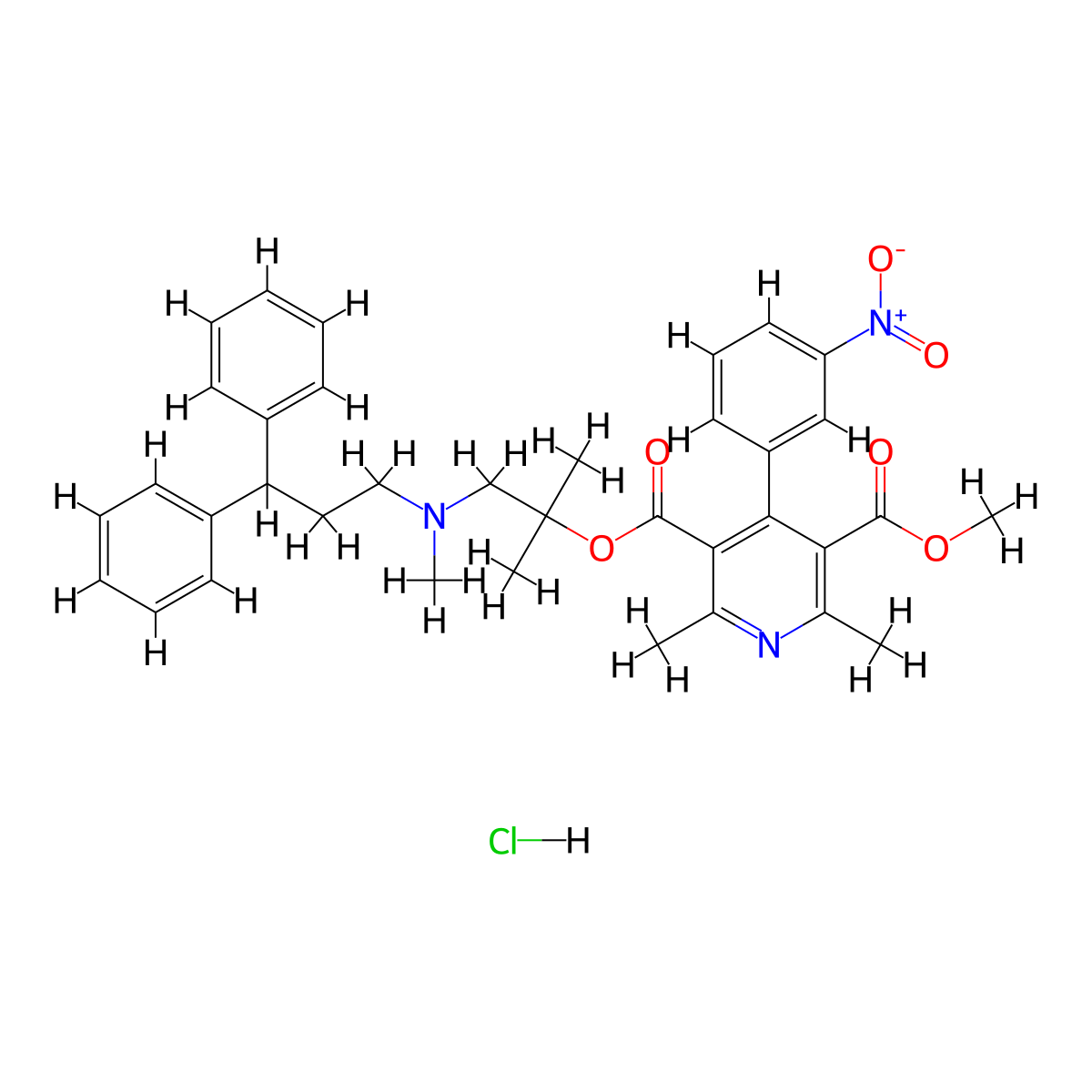 Lercanidipine Impurity 8 HCl molecular structure, CAS 3030749-28-8