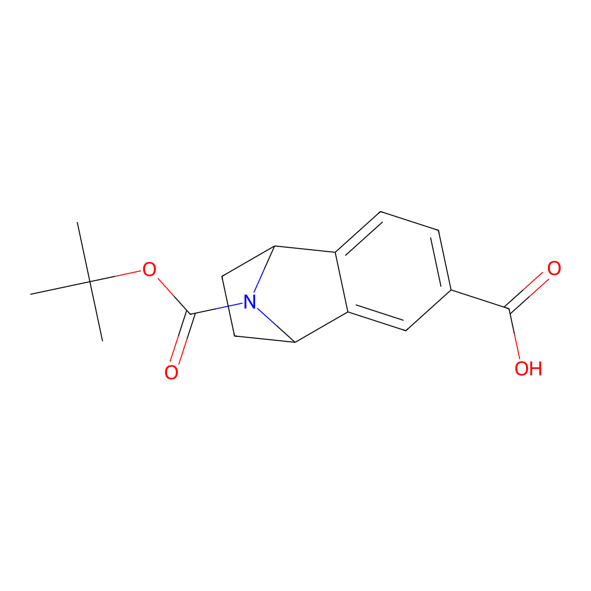 11-[(Tert-butoxy)carbonyl]-11-azatricyclo[6.2.1.0,{2,7}]undeca-2,4,6-triene-4-carboxylic acid molecular structure, CAS 3030764-60-1