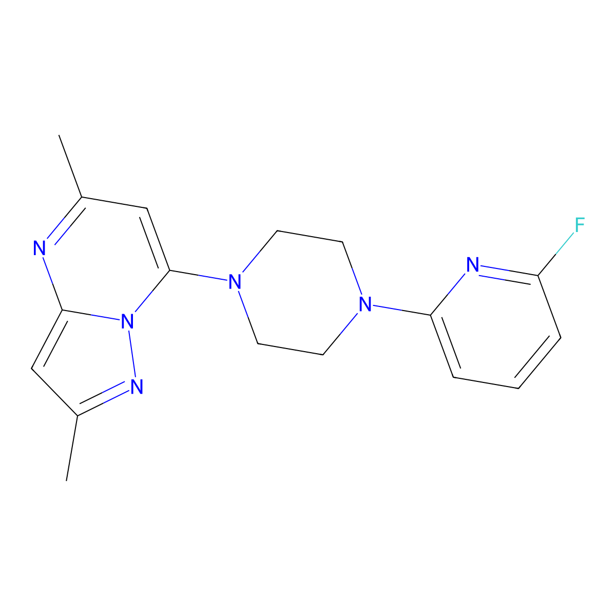4-{2-[4-(6-Fluoropyridin-2-yl)piperazin-1-yl]acetamido}benzamide molecular structure, CAS 3030765-84-2