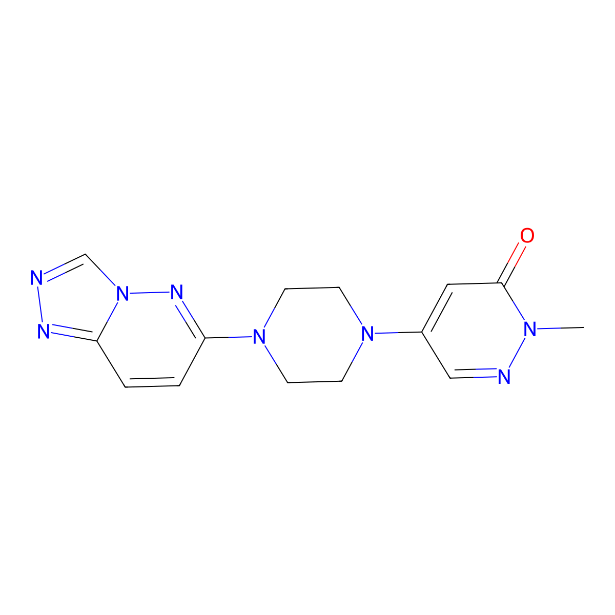 2-Methyl-5-(4-{[1,2,4]triazolo[4,3-b]pyridazin-6-yl}piperazin-1-yl)-2,3-dihydropyridazin-3-one molecular structure, CAS 3030766-55-0