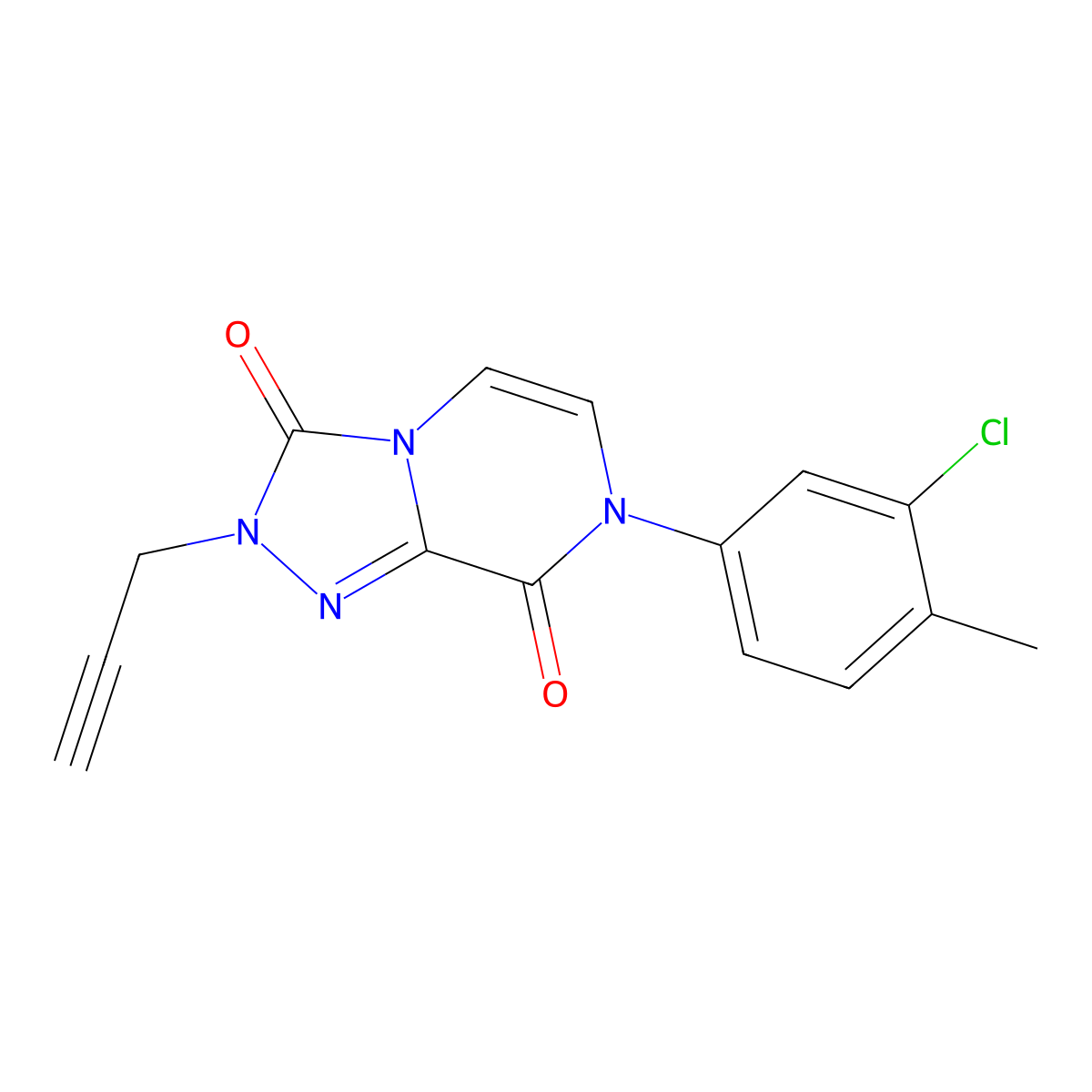 7-(3-chloro-4-methylphenyl)-2-(prop-2-yn-1-yl)-2H,3H,7H,8H-[1,2,4]triazolo[4,3-a]pyrazine-3,8-dione molecular structure, CAS 3030767-09-7