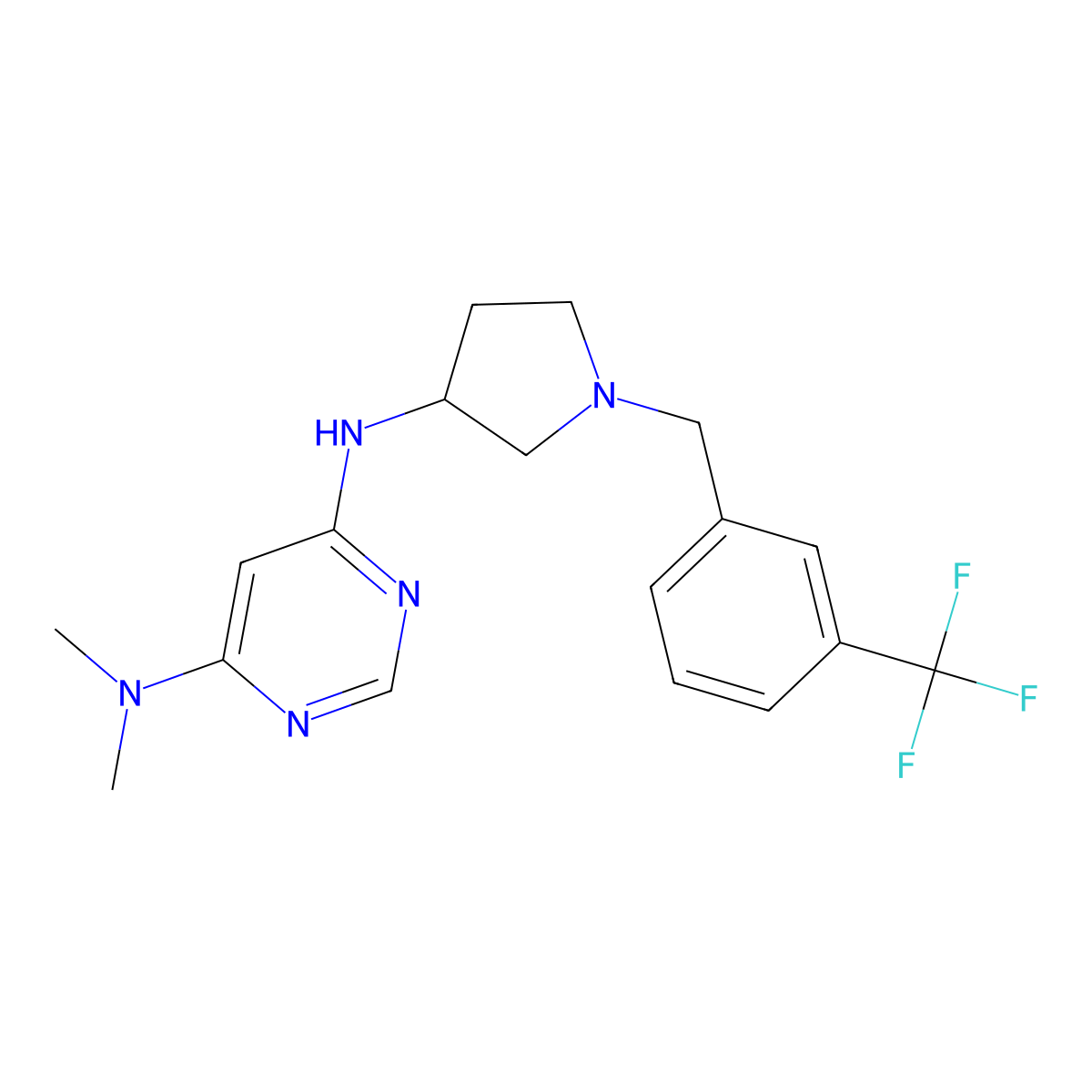 N4,N4,N6-trimethyl-N6-{1-[(1E)-2-phenylethenesulfonyl]piperidin-3-yl}pyrimidine-4,6-diamine molecular structure, CAS 3030767-20-2
