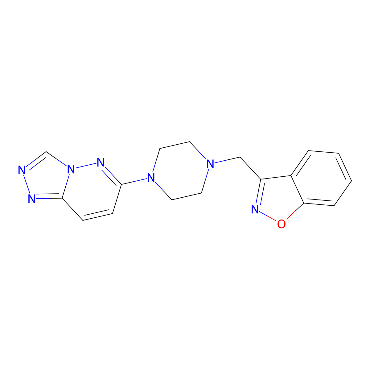 3-[(4-{[1,2,4]Triazolo[4,3-b]pyridazin-6-yl}piperazin-1-yl)methyl]-1,2-benzoxazole molecular structure, CAS 3030768-36-3