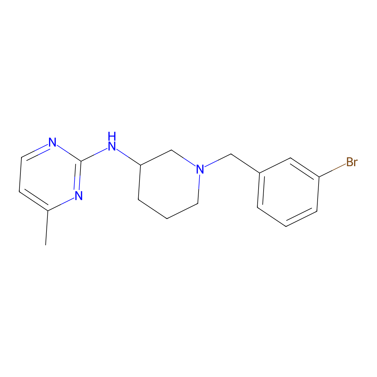 N-{1-[(3,4-dichlorophenyl)methyl]piperidin-3-yl}-4-methoxypyrimidin-2-amine molecular structure, CAS 3030777-40-0