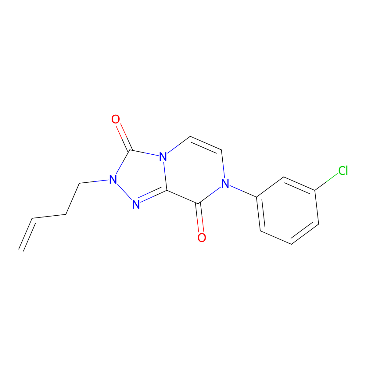 2-(but-3-en-1-yl)-7-(3-chlorophenyl)-2H,3H,7H,8H-[1,2,4]triazolo[4,3-a]pyrazine-3,8-dione molecular structure, CAS 3030777-95-5