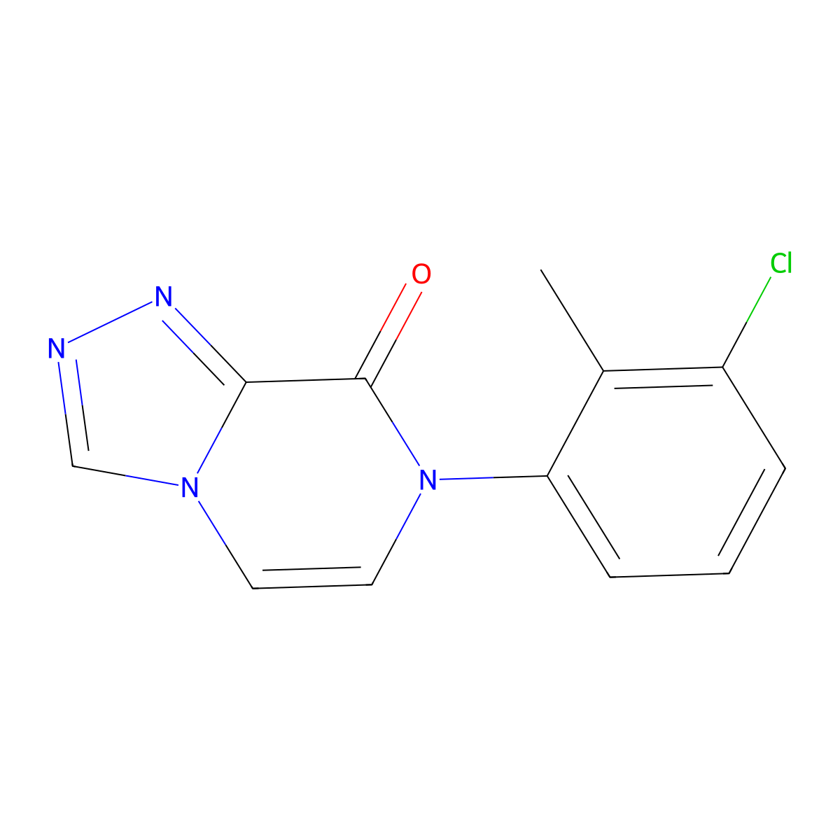 7-(3-chloro-2-methylphenyl)-7H,8H-[1,2,4]triazolo[4,3-a]pyrazin-8-one molecular structure, CAS 3030778-51-6