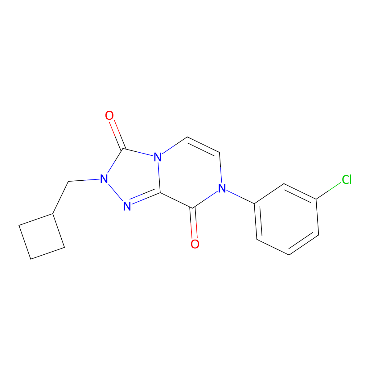 7-(3-chlorophenyl)-2-(cyclobutylmethyl)-2H,3H,7H,8H-[1,2,4]triazolo[4,3-a]pyrazine-3,8-dione molecular structure, CAS 3030778-61-8