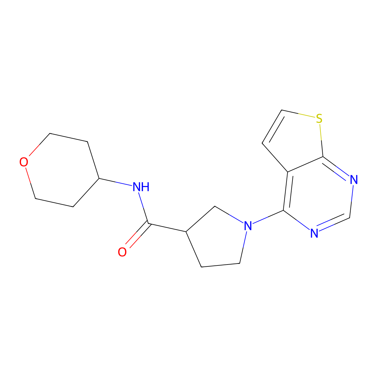 2-[1-(6-Fluoro-1,3-benzoxazol-2-yl)piperidin-4-yl]-1-(thiomorpholin-4-yl)ethan-1-one molecular structure, CAS 3030780-37-8