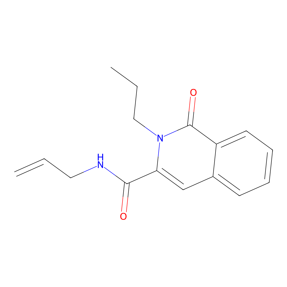 1-oxo-N-prop-2-enyl-2-propylisoquinoline-3-carboxamide molecular structure, CAS 3030786-13-8