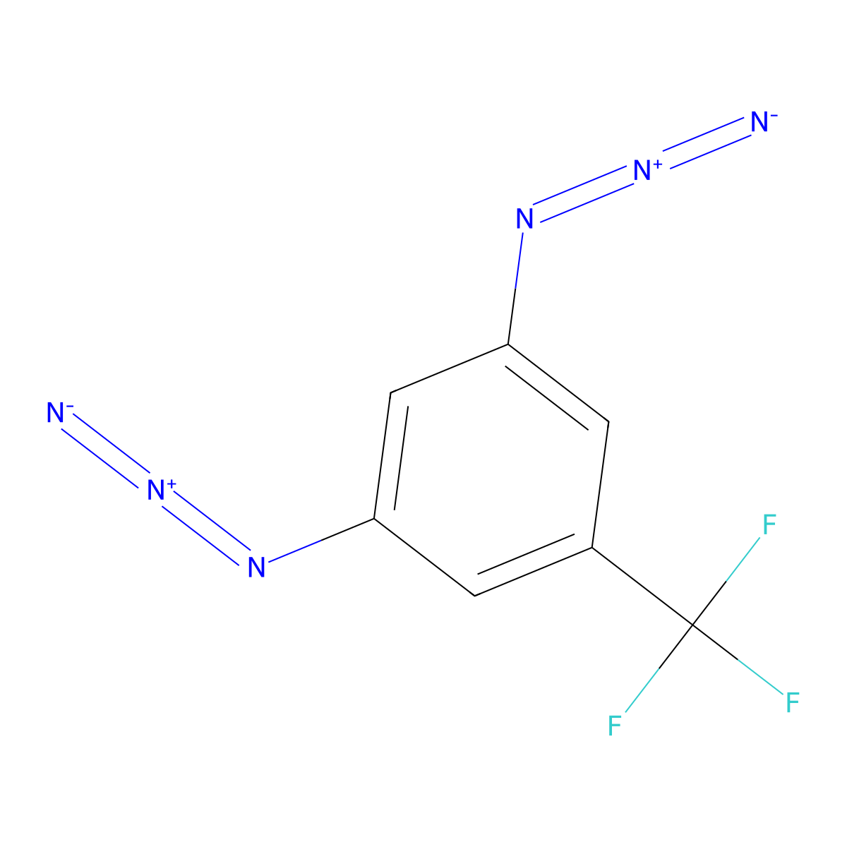 1,3-Diazido-5-(trifluoromethyl)benzene molecular structure, CAS 3030790-79-2