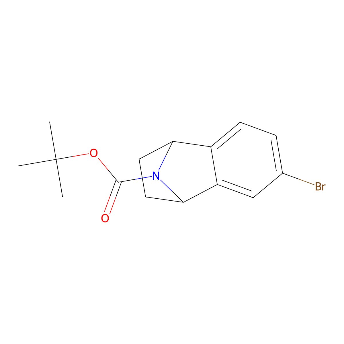Tert-butyl 4-bromo-11-azatricyclo[6.2.1.0^{2,7}]undeca-2,4,6-triene-11-carboxylate molecular structure, CAS 3030792-86-7