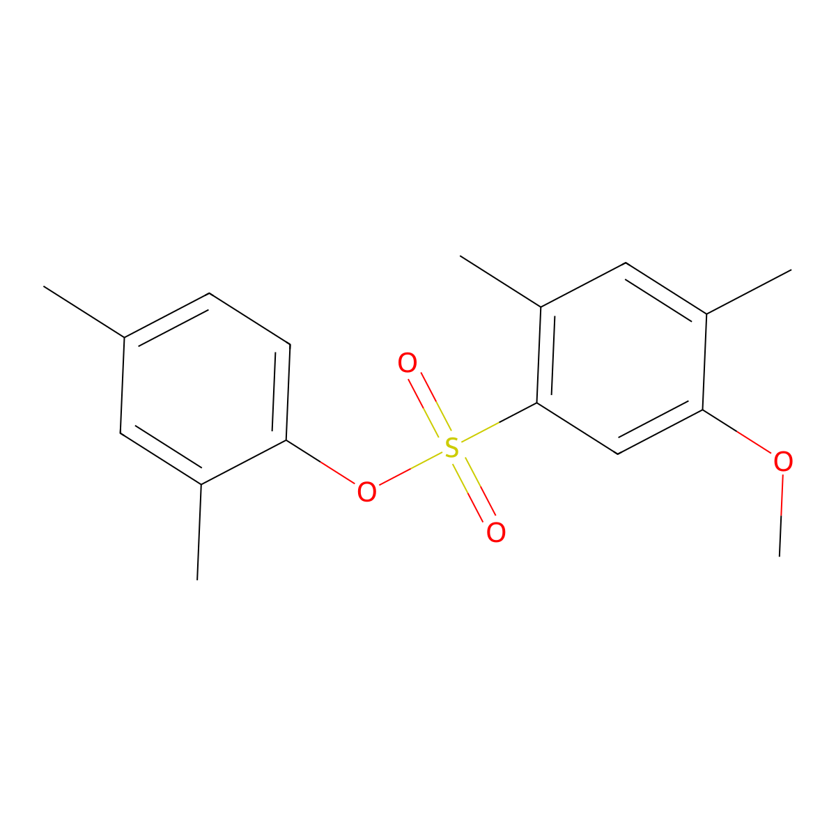 2,4-Dimethylphenyl 5-methoxy-2,4-dimethylbenzene-1-sulfonate molecular structure, CAS 3030804-37-3