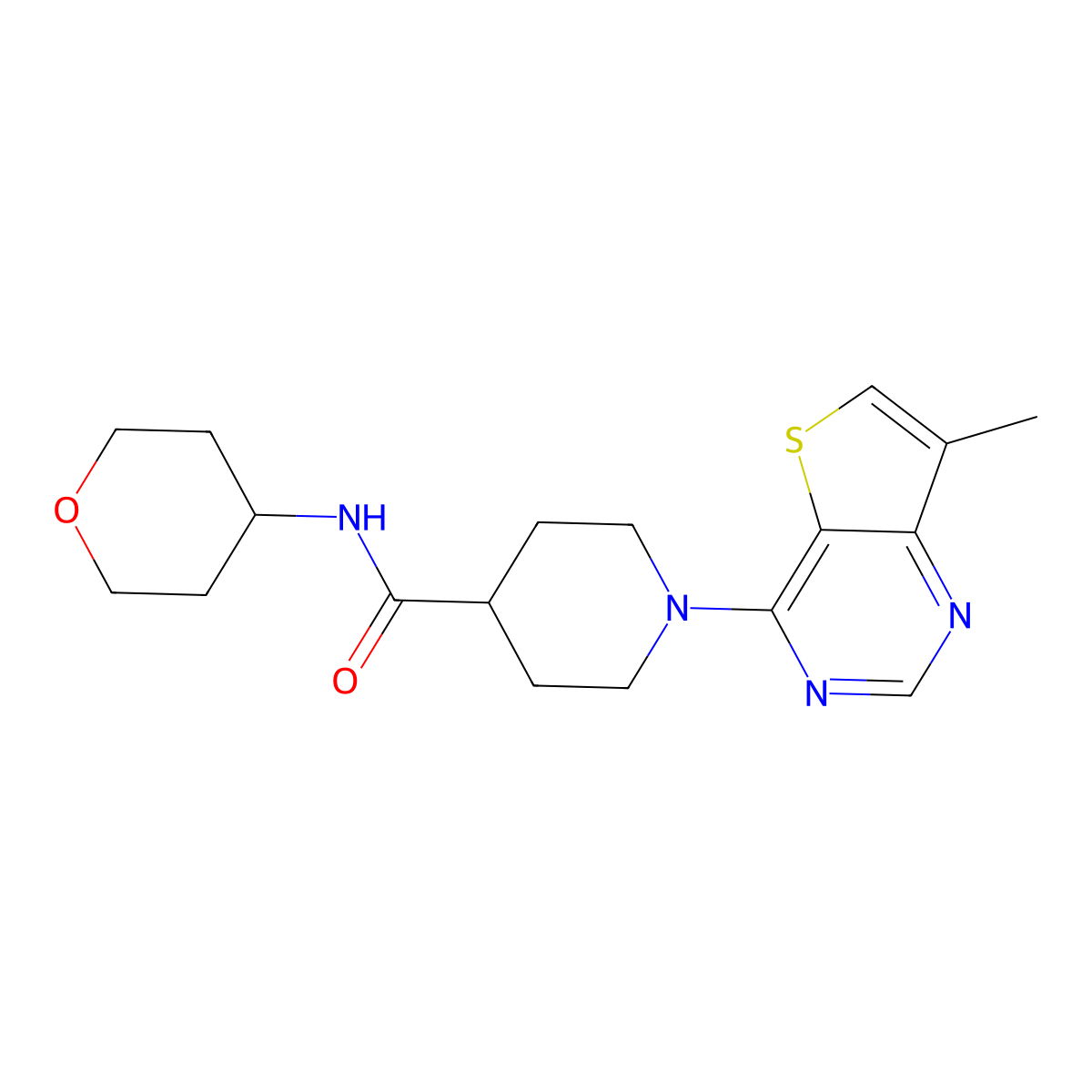 1-(2,6-dimethylpyrimidin-4-yl)-N-(oxan-4-yl)pyrrolidine-3-carboxamide molecular structure, CAS 3030804-93-1