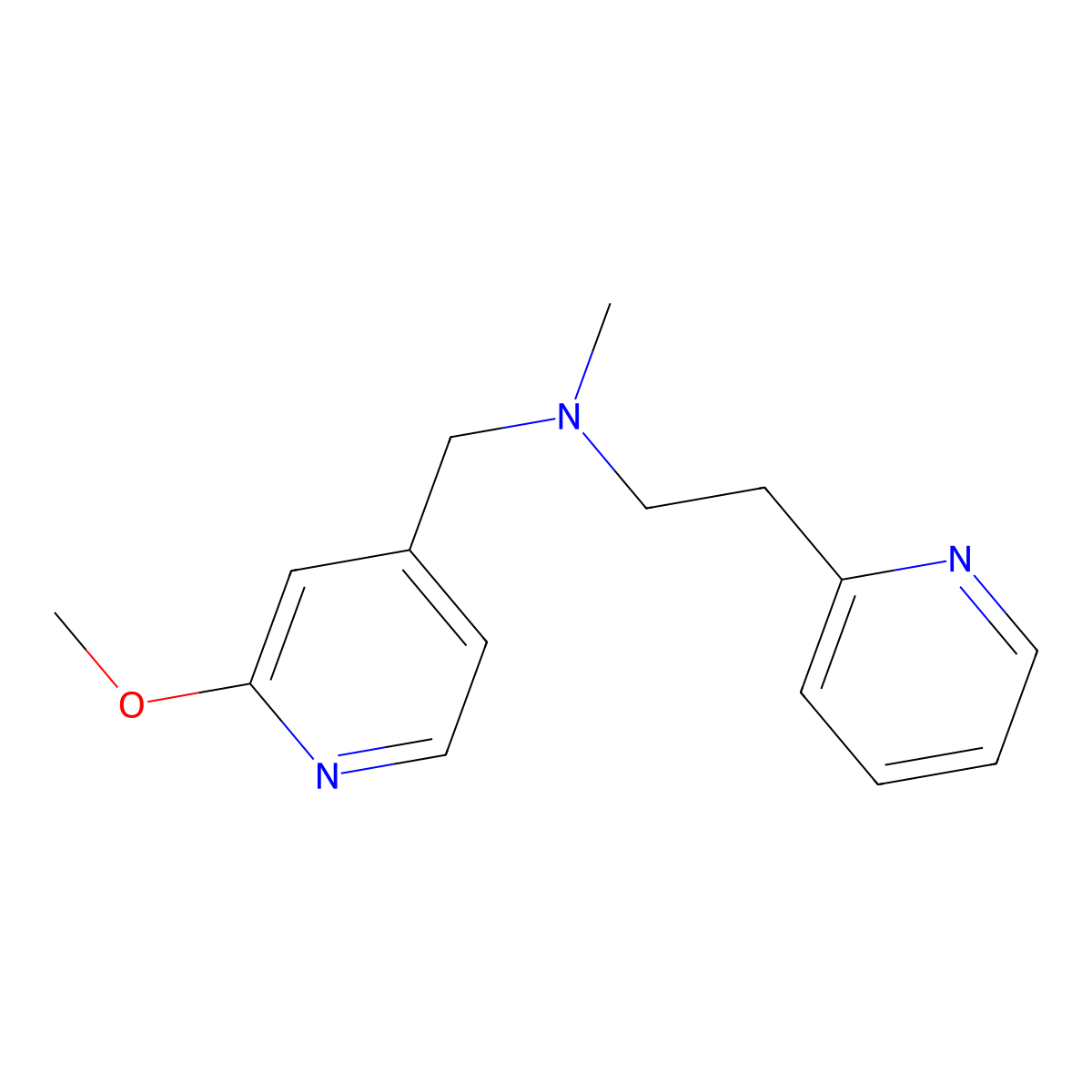 [(2-Methoxypyridin-4-yl)methyl](methyl)[2-(pyridin-2-yl)ethyl]amine molecular structure, CAS 3030805-01-4