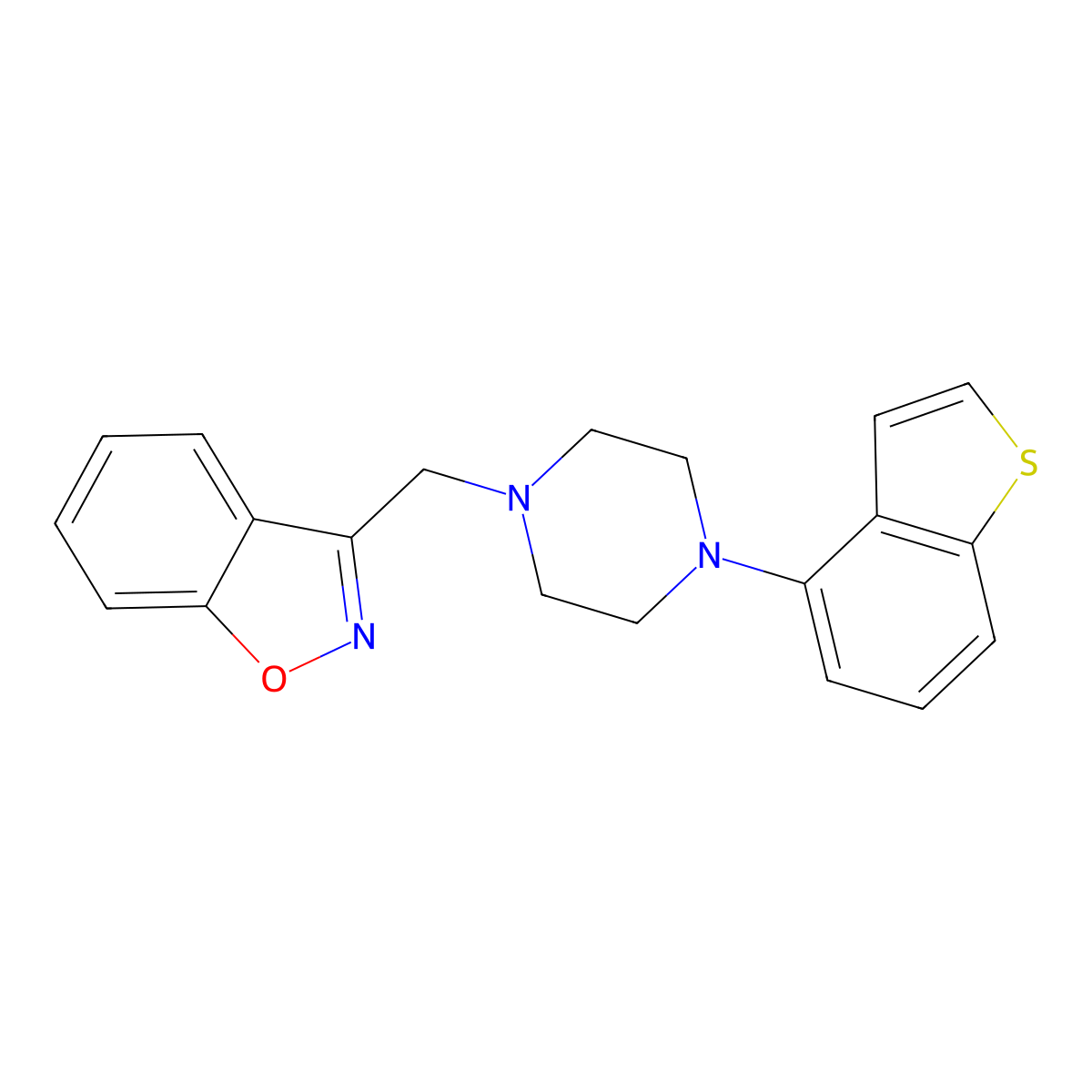 3-{[4-(1-Benzothiophen-4-yl)piperazin-1-yl]methyl}-1,2-benzoxazole molecular structure, CAS 3030806-52-8