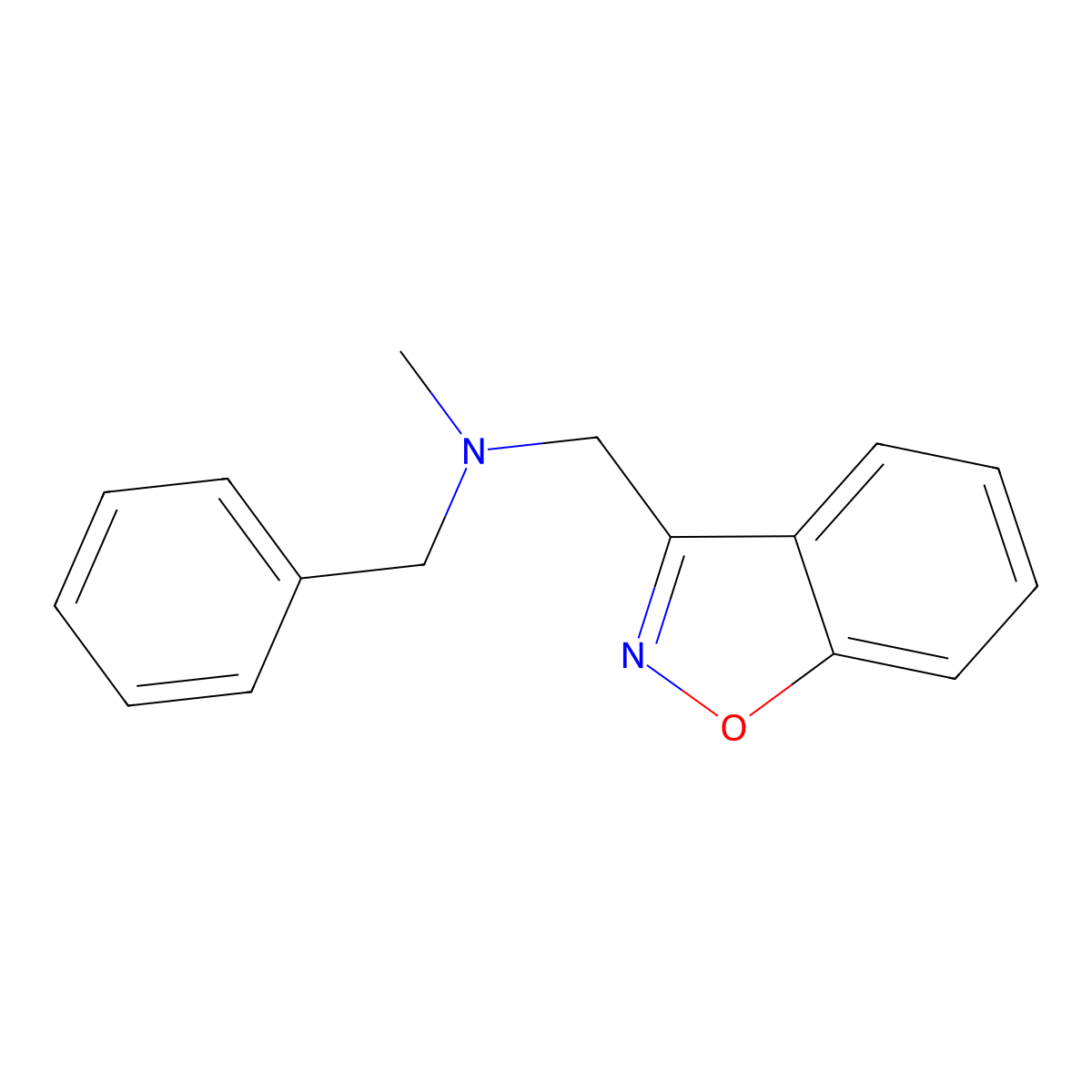 N-(1,2-benzoxazol-3-ylmethyl)-N-methyl-1-phenylmethanamine molecular structure, CAS 3030807-22-5