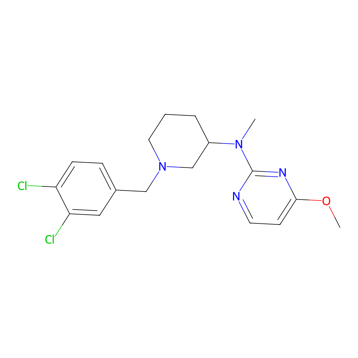 4-methoxy-N-(1-{[3-(trifluoromethyl)phenyl]methyl}piperidin-3-yl)pyrimidin-2-amine molecular structure, CAS 3030808-52-4