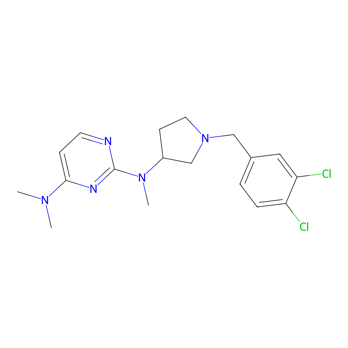 N-{1-[(3-bromo-4-fluorophenyl)methyl]piperidin-4-yl}-2-cyclopropylpyrimidin-4-amine molecular structure, CAS 3030809-89-0
