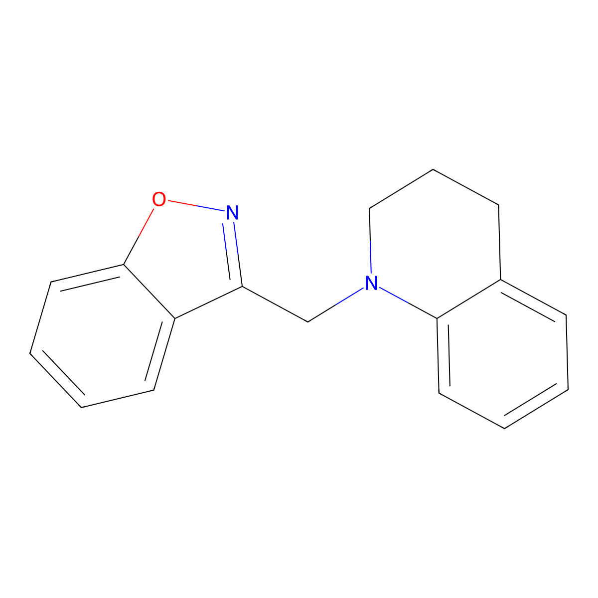 1-[(1,2-Benzoxazol-3-yl)methyl]-1,2,3,4-tetrahydroquinoline molecular structure, CAS 3030811-82-3
