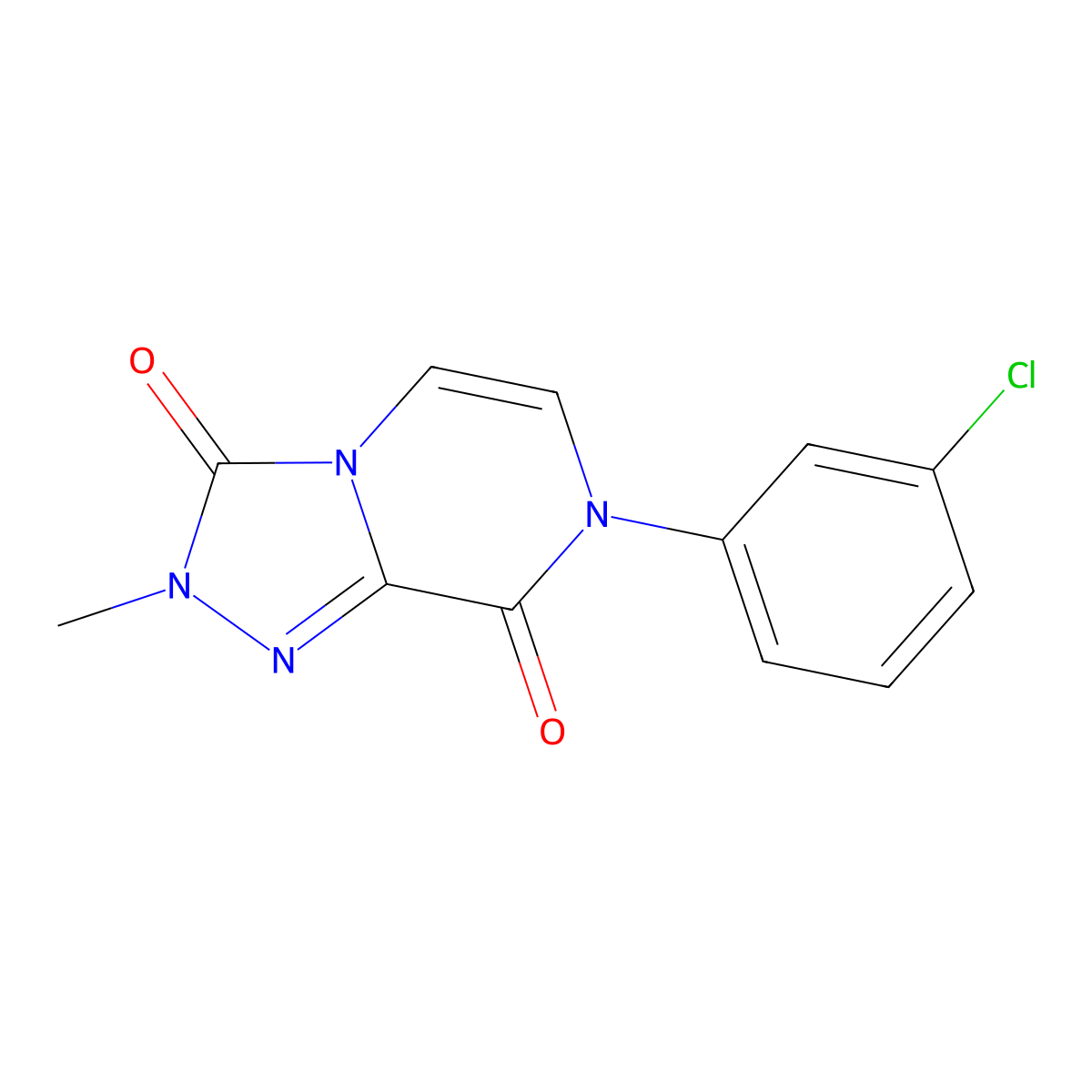 7-(3-chlorophenyl)-2-methyl-2H,3H,7H,8H-[1,2,4]triazolo[4,3-a]pyrazine-3,8-dione molecular structure, CAS 3030813-17-0