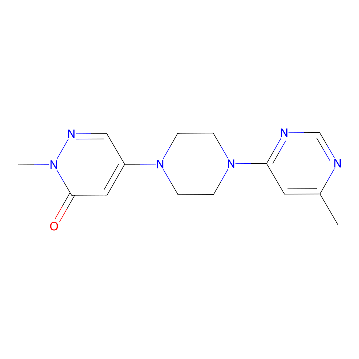2-Methyl-5-[4-(6-methylpyrimidin-4-yl)piperazin-1-yl]-2,3-dihydropyridazin-3-one molecular structure, CAS 3030815-95-0