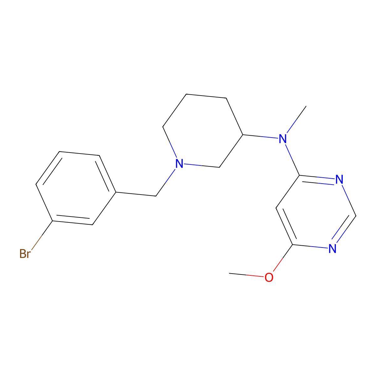 6-methoxy-N-{1-[2-(trifluoromethyl)imidazo[1,2-a]pyrazin-8-yl]piperidin-3-yl}pyrimidin-4-amine molecular structure, CAS 3030816-20-4