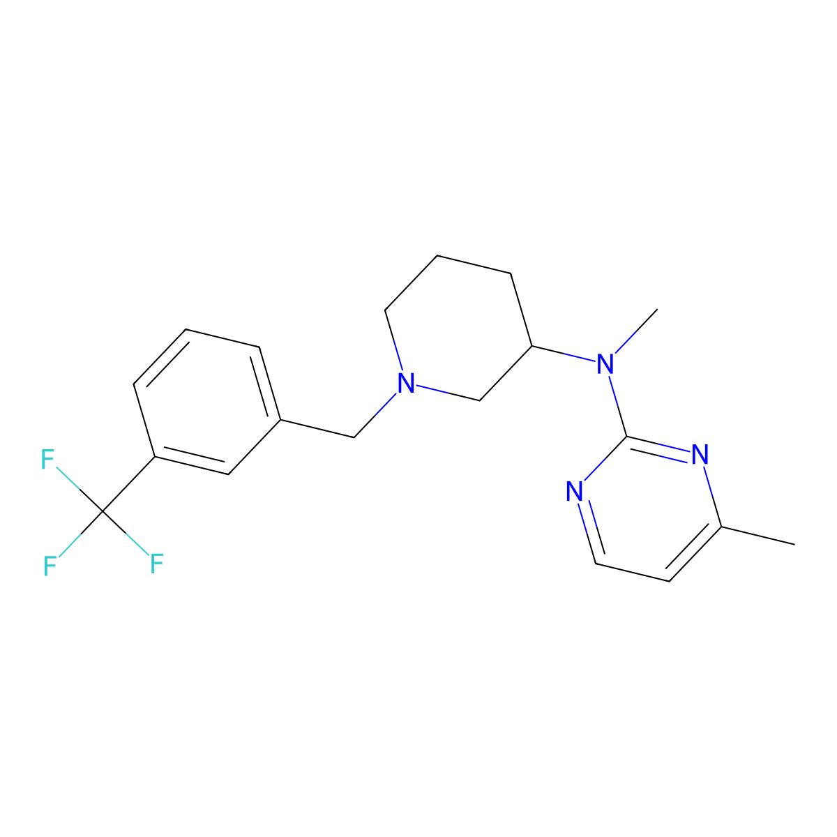 2-{3-[(4-Methoxypyrimidin-2-yl)(methyl)amino]piperidin-1-yl}-4-methylbenzonitrile molecular structure, CAS 3030816-34-0