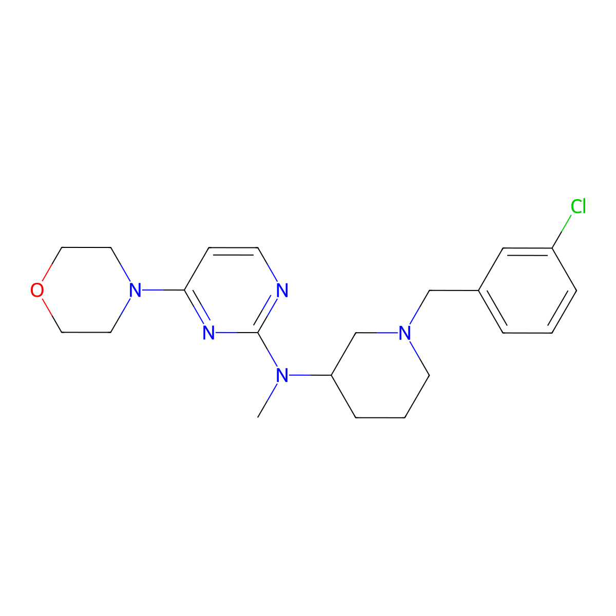 N-{1-[(2-bromophenyl)methyl]piperidin-3-yl}-2-cyclopropyl-N-methylpyrimidin-4-amine molecular structure, CAS 3030817-10-5