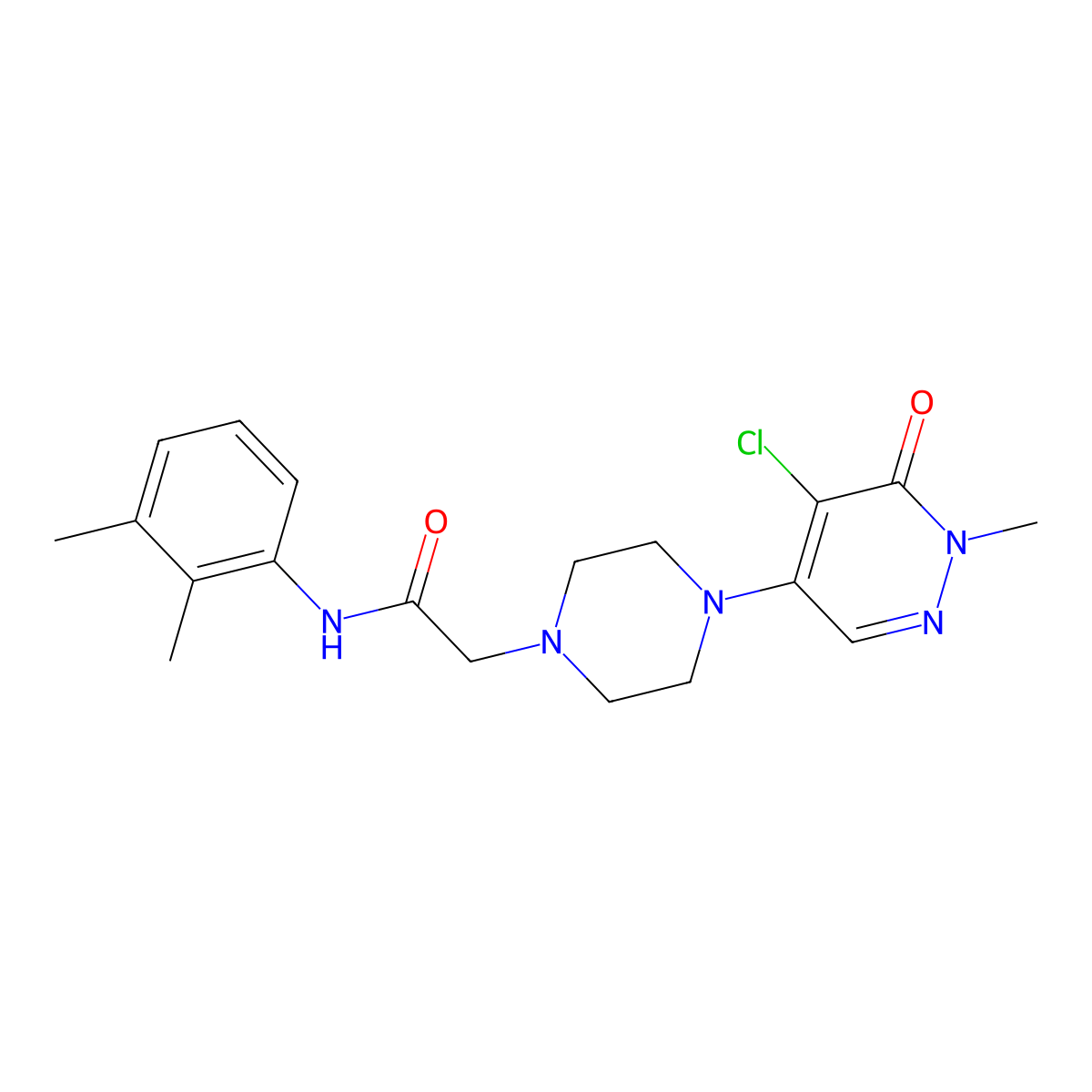 4-Chloro-5-[4-(1,3,4-thiadiazol-2-yl)piperazin-1-yl]-2,3-dihydropyridazin-3-one molecular structure, CAS 3030817-22-9