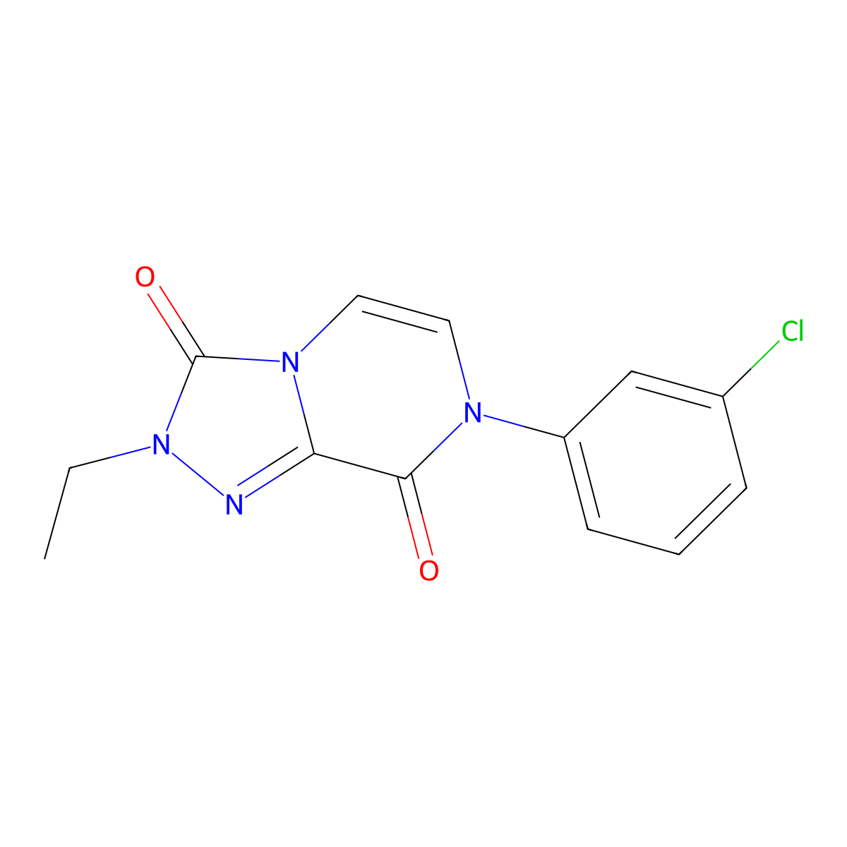 7-(3-chlorophenyl)-2-ethyl-2H,3H,7H,8H-[1,2,4]triazolo[4,3-a]pyrazine-3,8-dione molecular structure, CAS 3030817-32-1