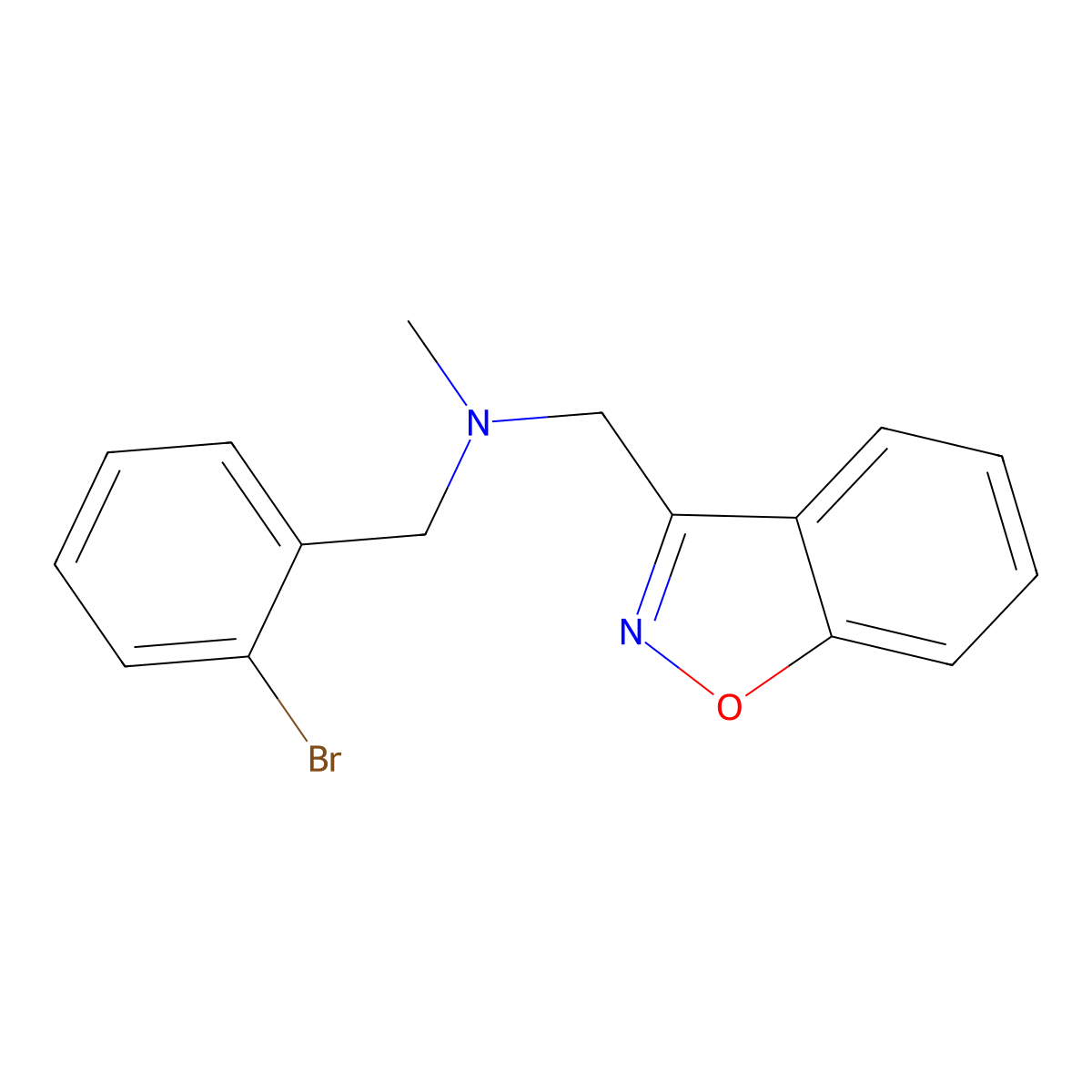 N-(1,2-benzoxazol-3-ylmethyl)-1-(2-bromophenyl)-N-methylmethanamine molecular structure, CAS 3030817-82-1