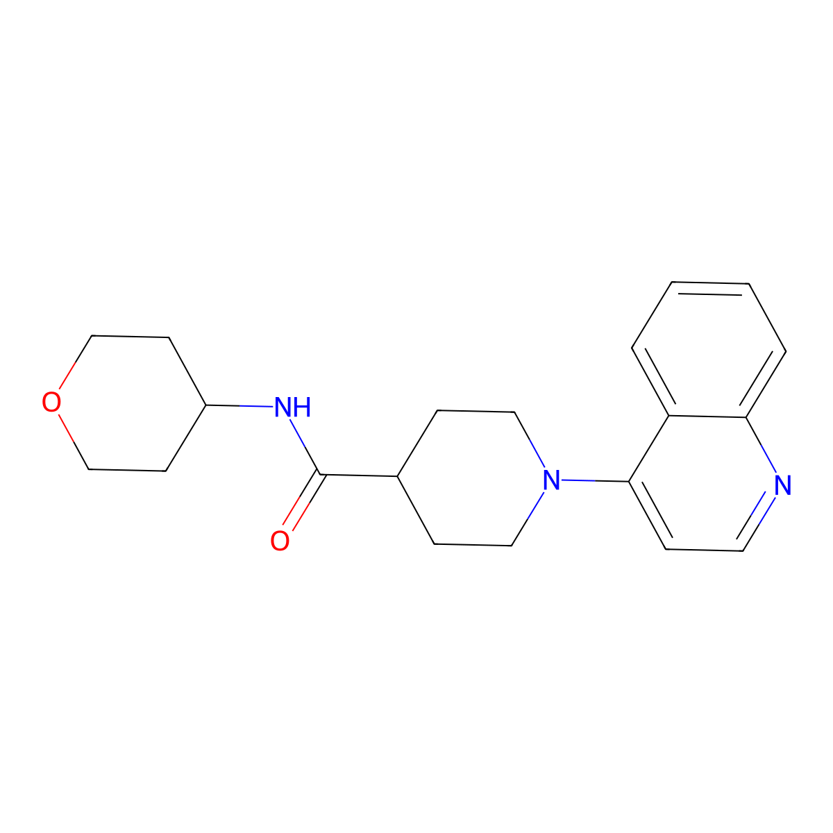 1-(2-cyclopropylpyrimidin-4-yl)-N-(oxan-4-yl)pyrrolidine-3-carboxamide molecular structure, CAS 3030817-91-2