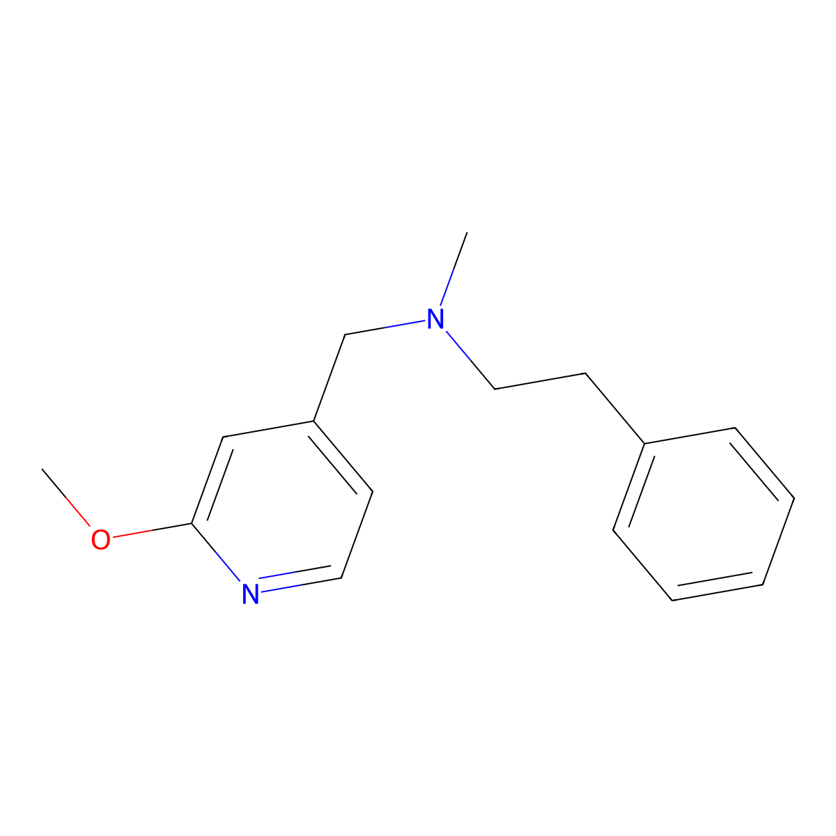 [(2-Methoxypyridin-4-yl)methyl](methyl)(2-phenylethyl)amine molecular structure, CAS 3030818-43-7