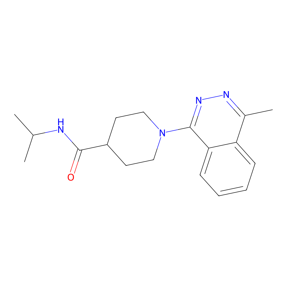 1-(4-methylphthalazin-1-yl)-N-(propan-2-yl)piperidine-4-carboxamide molecular structure, CAS 3030819-37-2