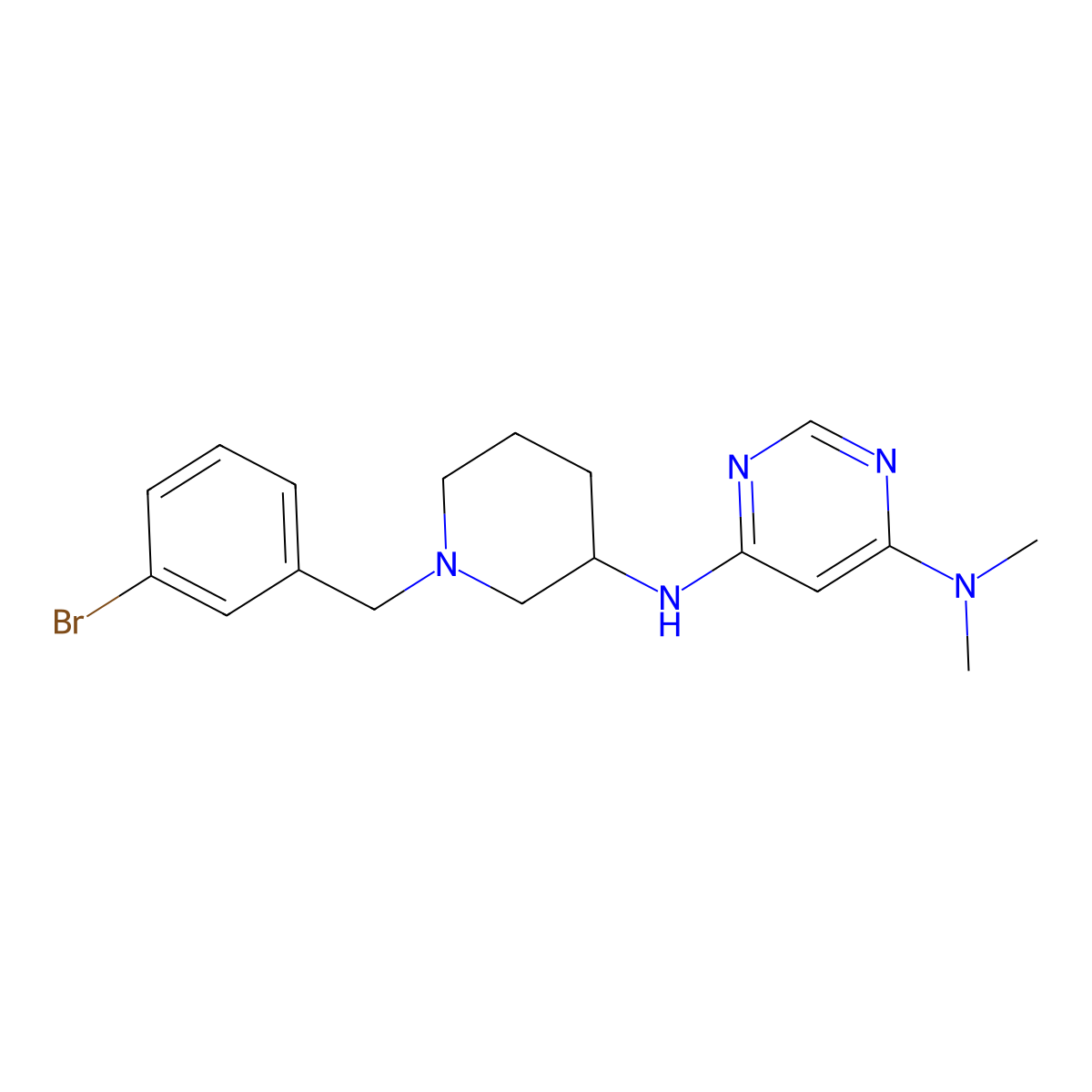 N4-[1-(5-chloropyridin-2-yl)piperidin-3-yl]-N4-cyclopropyl-N6,N6-dimethylpyrimidine-4,6-diamine molecular structure, CAS 3030821-40-7