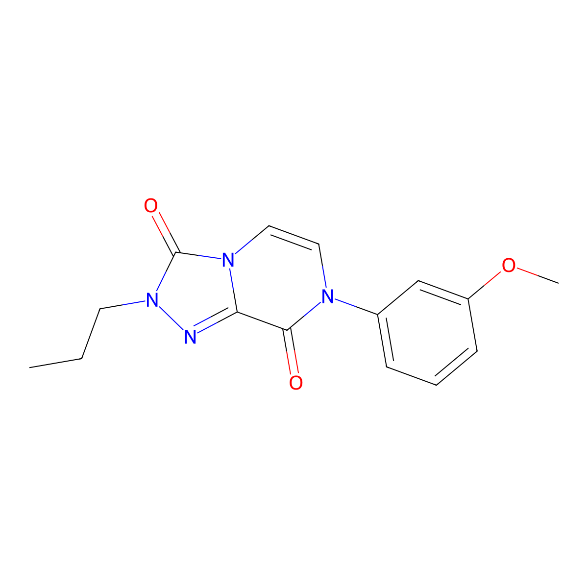 7-(3-methoxyphenyl)-2-propyl-2H,3H,7H,8H-[1,2,4]triazolo[4,3-a]pyrazine-3,8-dione molecular structure, CAS 3030822-18-2