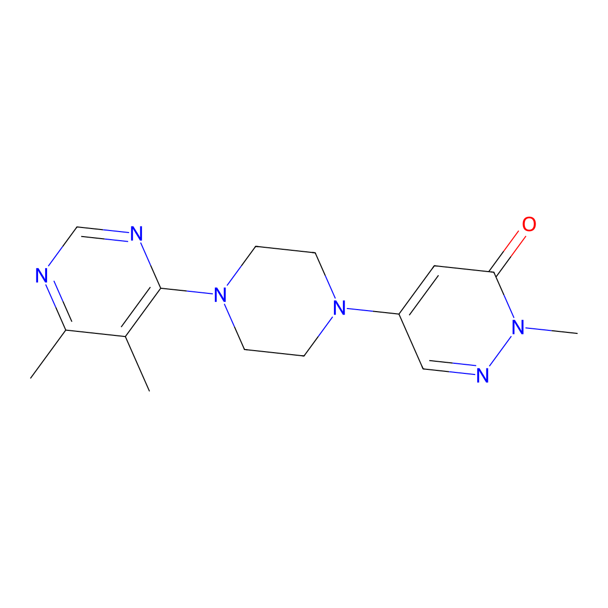 5-[4-(5,6-Dimethylpyrimidin-4-yl)piperazin-1-yl]-2-methyl-2,3-dihydropyridazin-3-one molecular structure, CAS 3030824-75-7